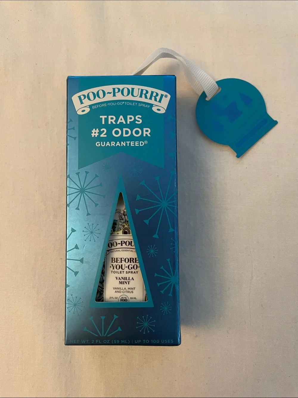 Before-You-Go Toilet Spray – Teal Packaging (Vanilla Mint)